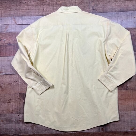 Men's Yellow L.L. Bean Button Down Shirt size Large - Picture 3 of 5